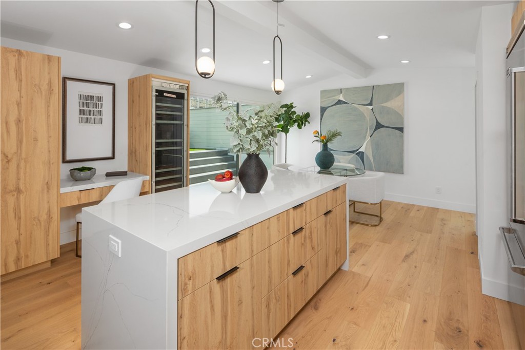 Lower unit kitchen with stone island